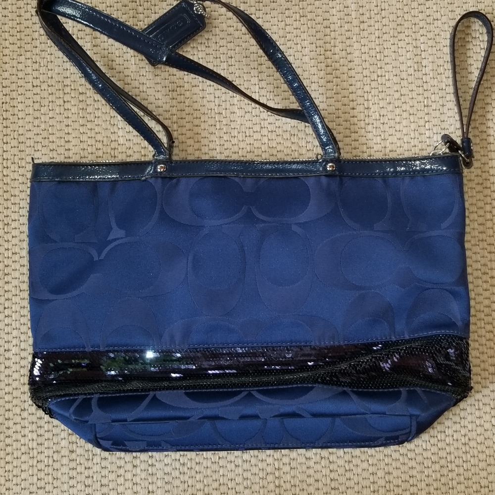 Coach navy purse